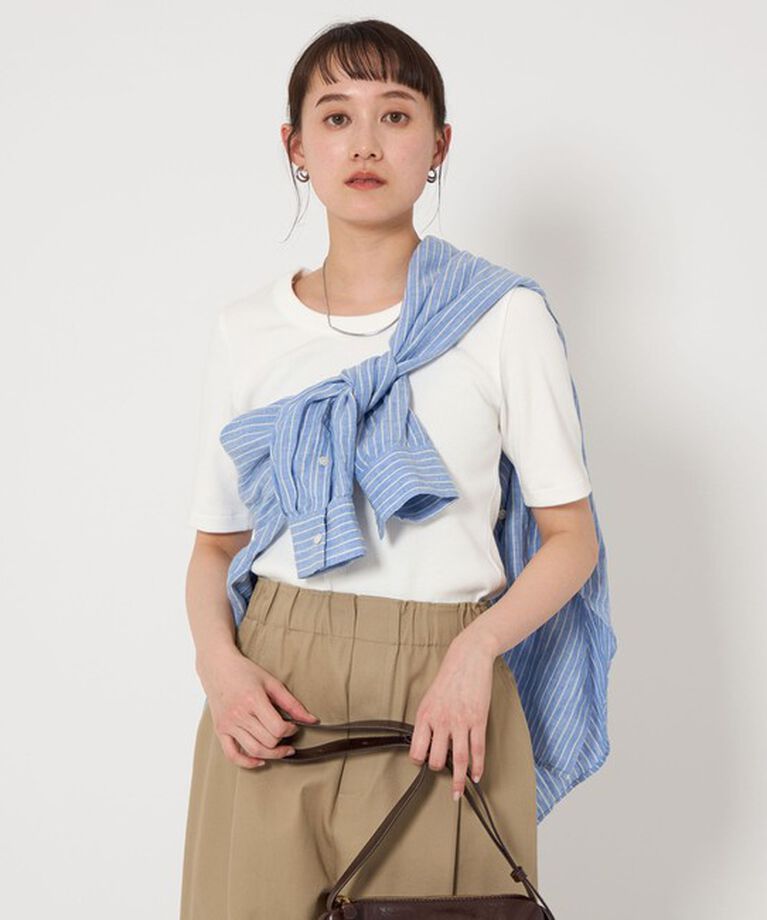 UNITED ARROWS green label relaxing「コンパクト Tシャツ -抗菌-」|Tシャツ・カットソー|OFF WHITE