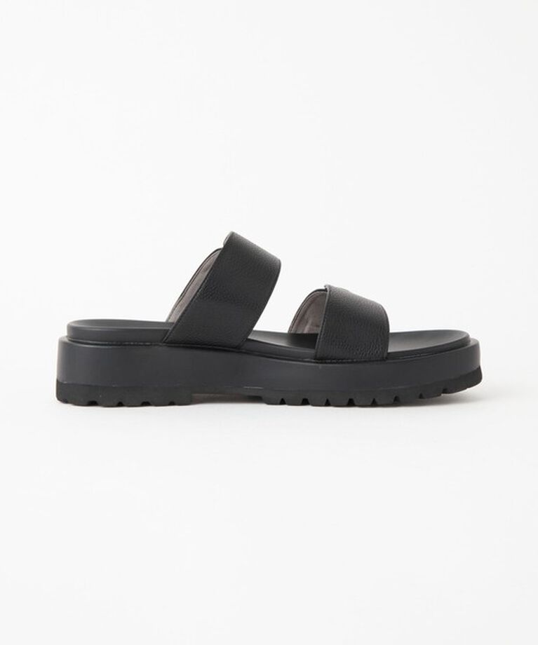 UNITED ARROWS green label relaxing「ダブルベルトプラット サンダル(3.5cmヒール)」|サンダル|