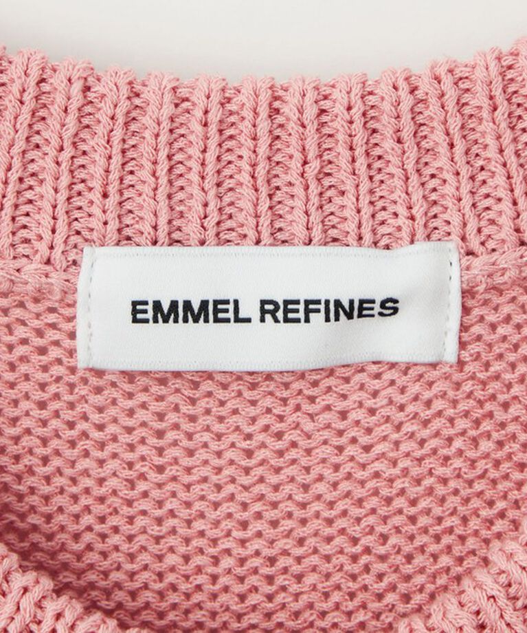 EMMEL REFINES「＜EMMEL REFINES＞EM ポケット＆ボタン ショートスリーブ カーディガン」|カーディガン|