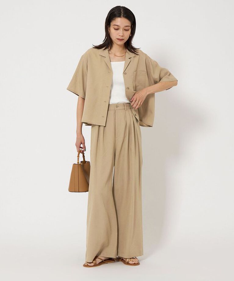 UNITED ARROWS green label relaxing「タック ワイド パンツ -撥水-」|その他|