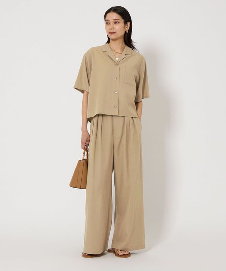 UNITED ARROWS green label relaxing「タック ワイド パンツ -撥水-」|その他|