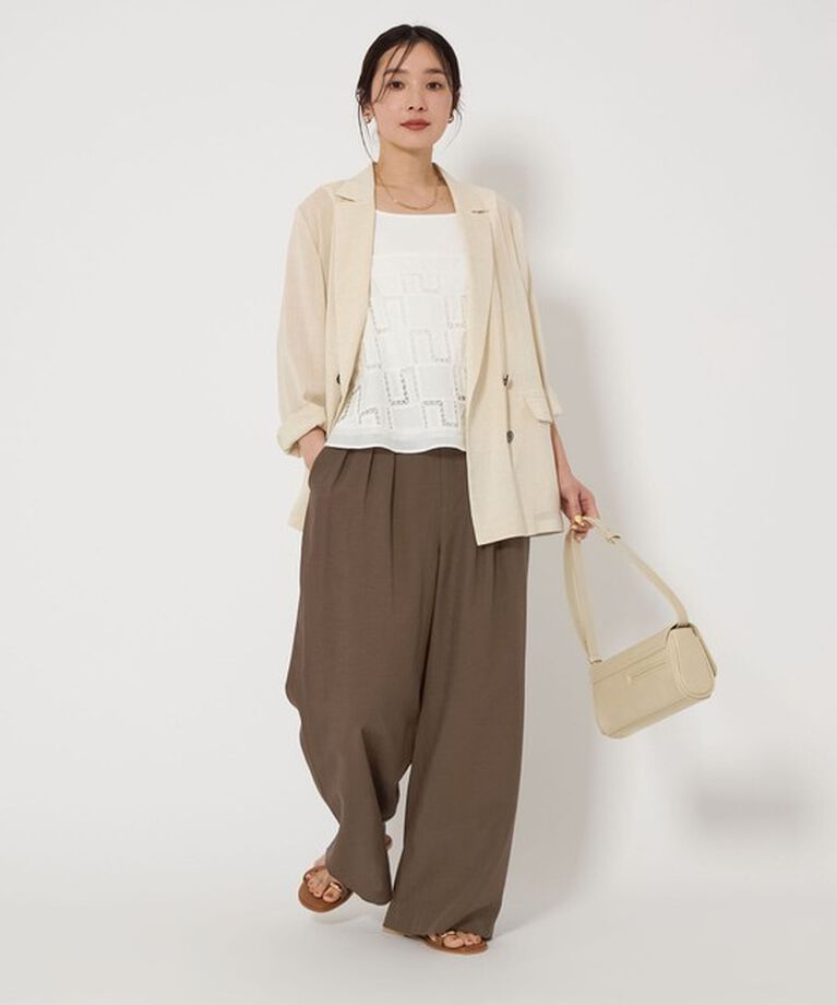 UNITED ARROWS green label relaxing「タック ワイド パンツ -撥水-」|その他|