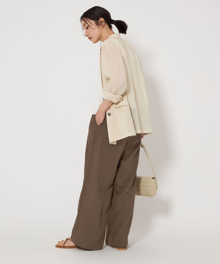 UNITED ARROWS green label relaxing「タック ワイド パンツ -撥水-」|その他|