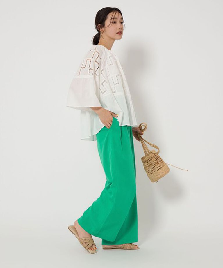 UNITED ARROWS green label relaxing「タック ワイド パンツ -撥水-」|その他|