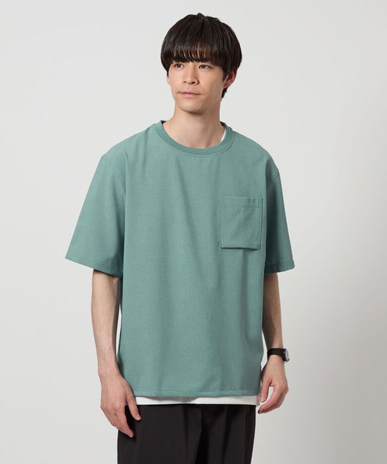 UNITED ARROWS green label relaxing「ドライ タンクトップ レイヤード Tシャツ -吸水速乾-」|Tシャツ・カットソー|TURQUOISE