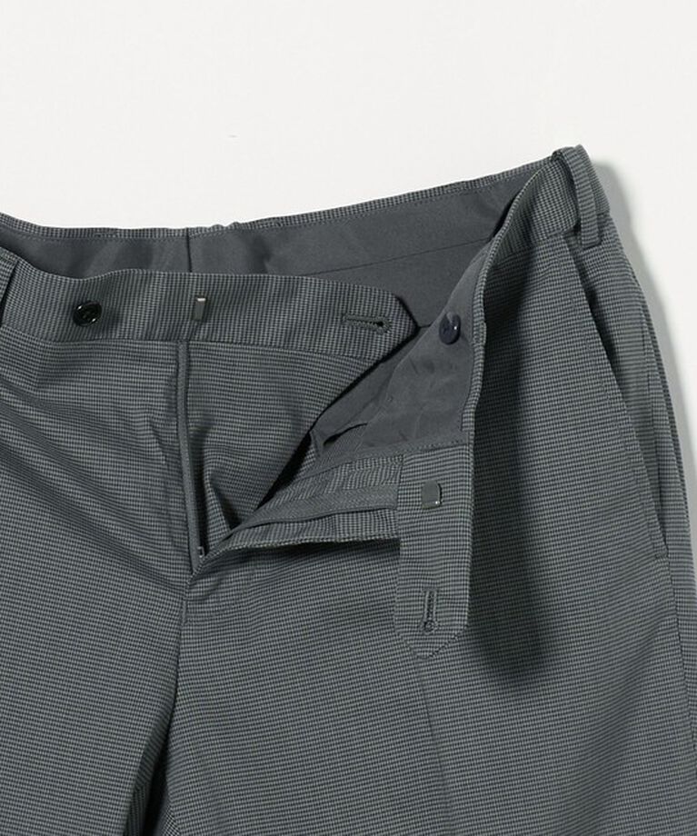 UNITED ARROWS green label relaxing「A+ COOL ハウンドトゥース アジャスター スラックス -ストレッチ・接触冷感・クリースキープ-」|スラックス|