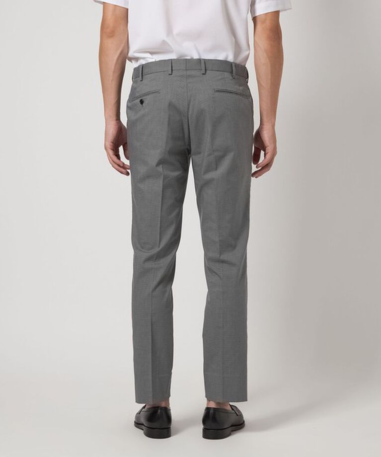 UNITED ARROWS green label relaxing「A+ COOL ハウンドトゥース アジャスター スラックス -ストレッチ・接触冷感・クリースキープ-」|スラックス|