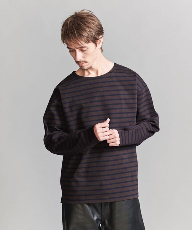 BEAUTY&YOUTH UNITED ARROWS「クリスピー コットン バスクシャツ」|Tシャツ・カットソー|DK.BROWN