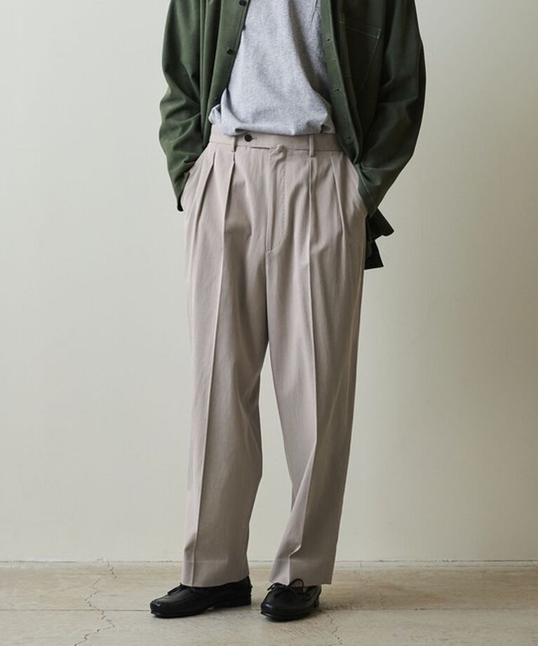 STEVEN ALAN「＜Steven Alan＞ グレース ツイル イン ツープリーツ ドレス トラウザーズ」|チノ|