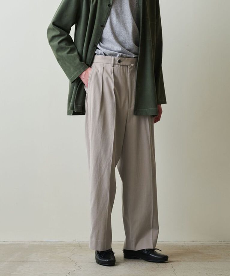 STEVEN ALAN「＜Steven Alan＞ グレース ツイル イン ツープリーツ ドレス トラウザーズ」|チノ|