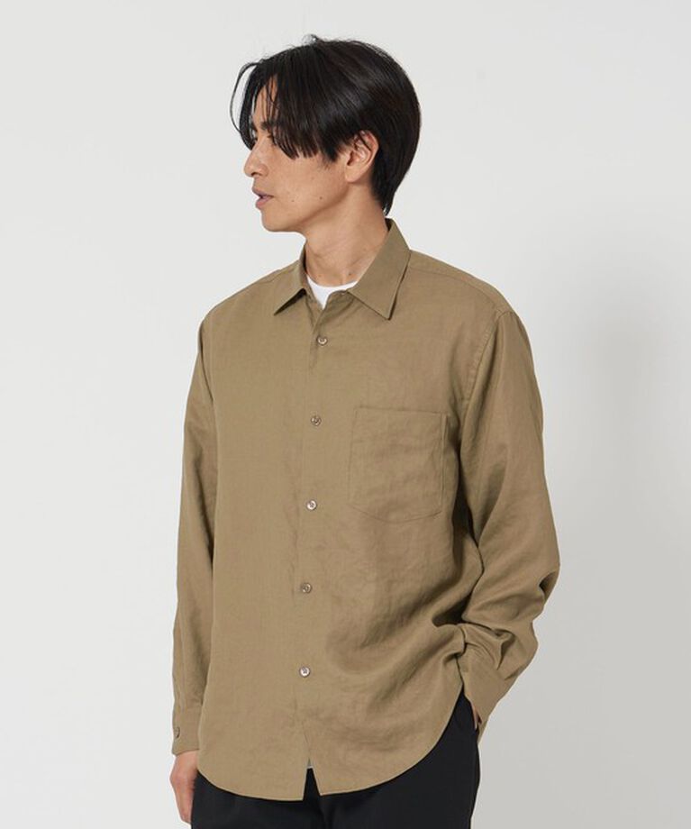 BEAUTY&YOUTH UNITED ARROWS「ライト リネンタッチ レギュラーフォルム シャツ」|シャツ・ブラウス|