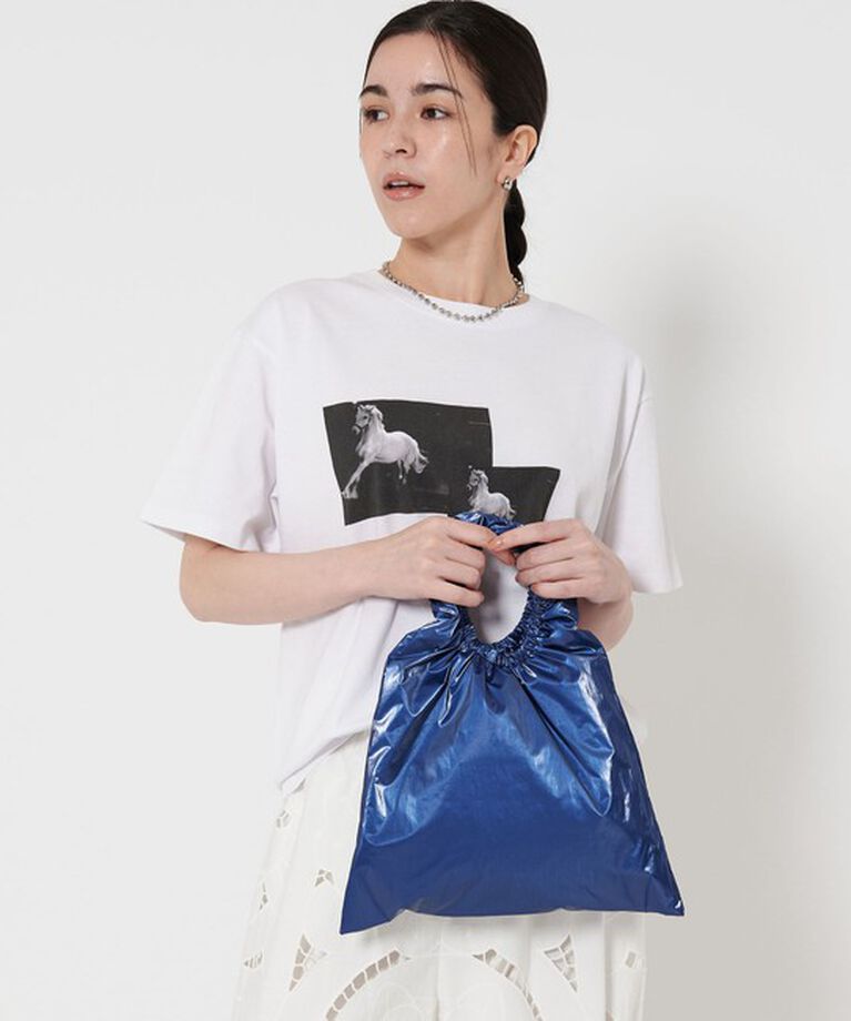 BEAUTY&YOUTH UNITED ARROWS「メタリック　ギャザー クリテハンドル バッグ」|ハンドバッグ|