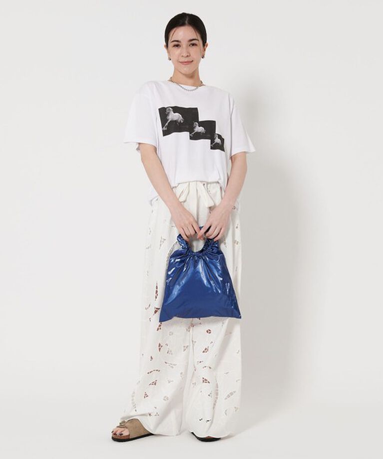 BEAUTY&YOUTH UNITED ARROWS「メタリック　ギャザー クリテハンドル バッグ」|ハンドバッグ|