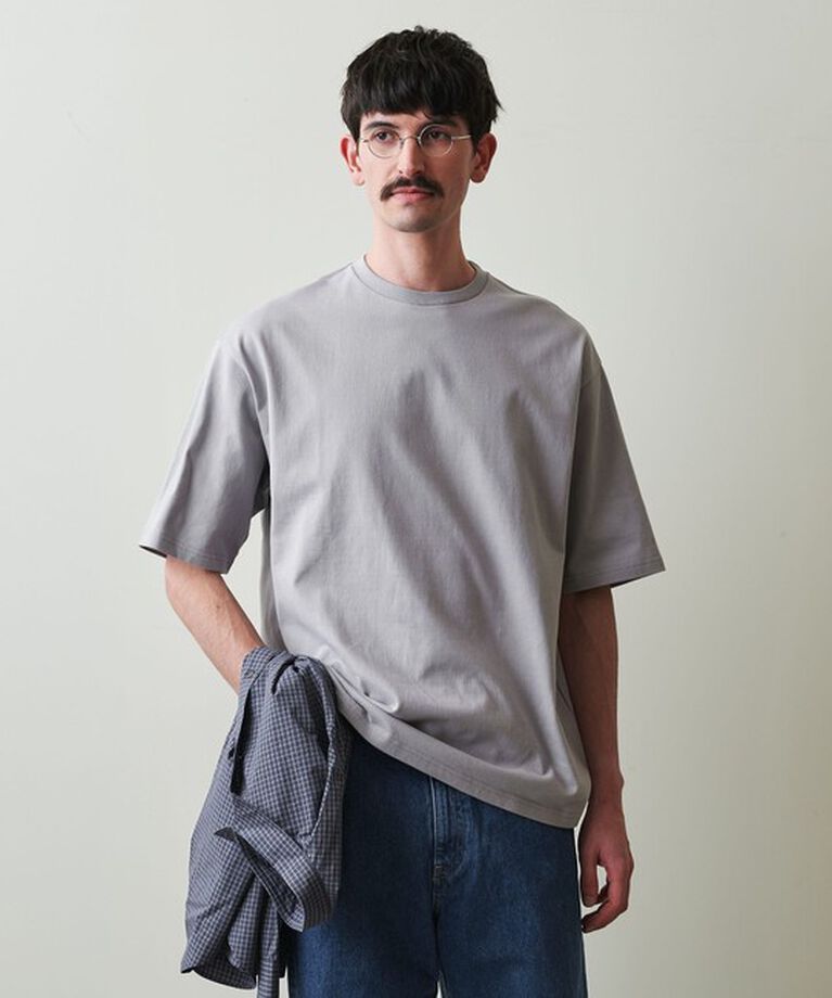 STEVEN ALAN「＜Steven Alan＞ オーガニックコットン ショートスリーブ Tシャツ BOLD」|Tシャツ・カットソー|LT.GRAY