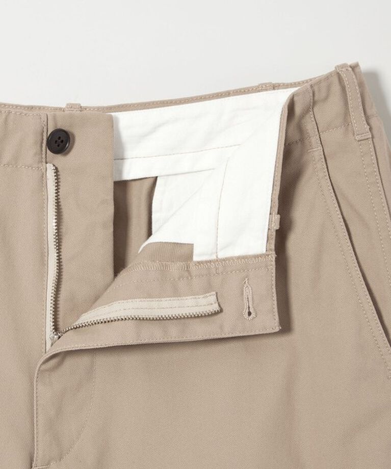 STEVEN ALAN「＜Steven Alan＞ ハイツイスト ツイル アーミー ノープリーツ トラウザーズ」|チノ|