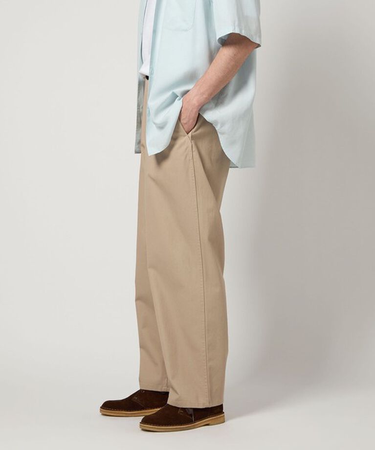 STEVEN ALAN「＜Steven Alan＞ ハイツイスト ツイル アーミー ノープリーツ トラウザーズ」|チノ|