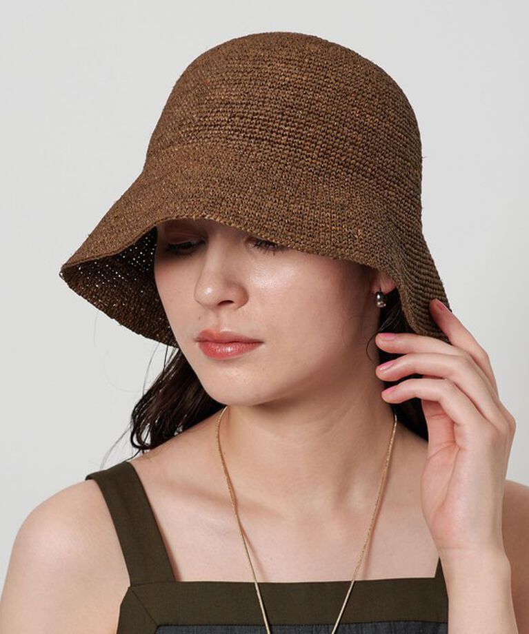 BEAUTY&YOUTH UNITED ARROWS「ラフィア バケットハット」|ハット|DK.BROWN