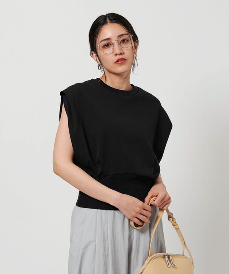 BEAUTY&YOUTH UNITED ARROWS「コットンフライス ショルダータック プルオーバー」|Tシャツ・カットソー|BLACK
