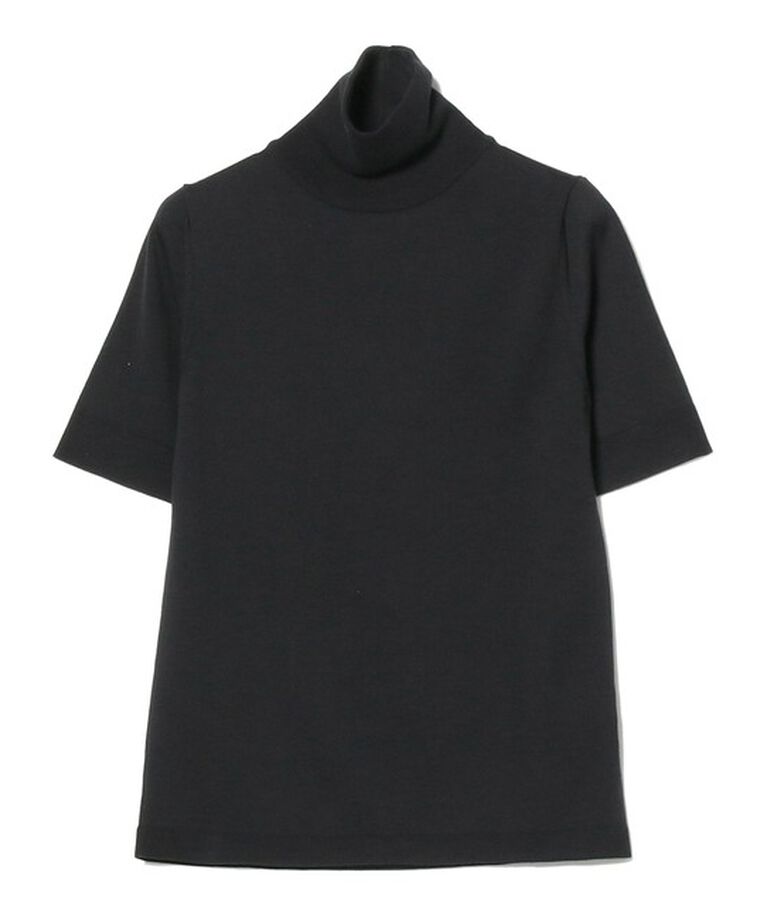 Demi-Luxe BEAMS 「AK+1 / コットン 五分袖 ハイネックニット」|ニット・セーター|