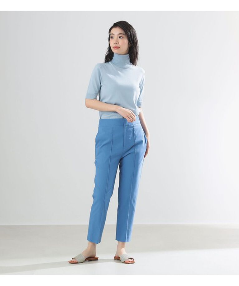 Demi-Luxe BEAMS 「AK+1 / コットン 五分袖 ハイネックニット」|ニット・セーター|