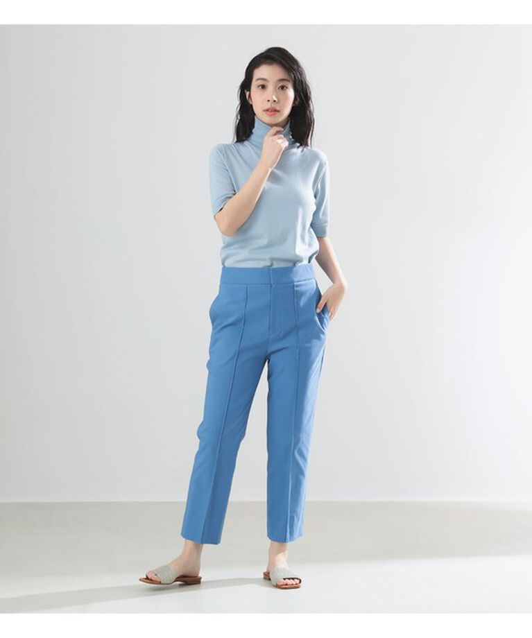 Demi-Luxe BEAMS 「AK+1 / コットン 五分袖 ハイネックニット」|ニット・セーター|