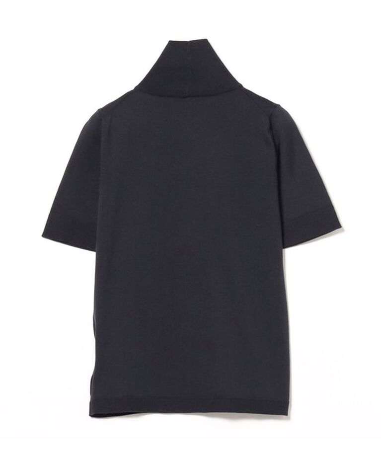 Demi-Luxe BEAMS 「AK+1 / コットン 五分袖 ハイネックニット」|ニット・セーター|