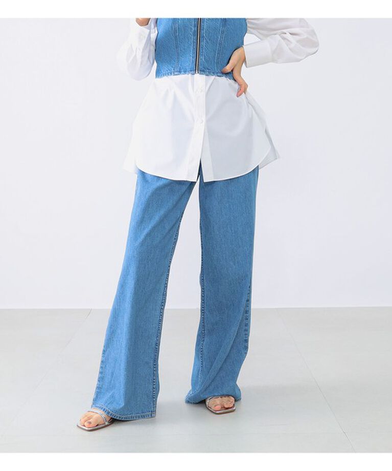 Demi-Luxe BEAMS 「upper hights / THE LADY CINDY デニムパンツ」|デニム|MID BLUE