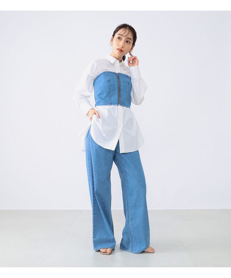 Demi-Luxe BEAMS 「upper hights / THE LADY CINDY デニムパンツ」|デニム|