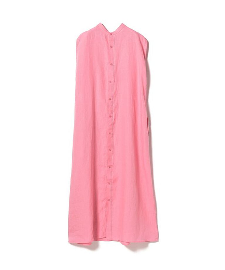 Demi-Luxe BEAMS 「TICCA × Demi-Luxe BEAMS / 別注 リネン ノースリーブ シャツワンピース」|ワンピース|