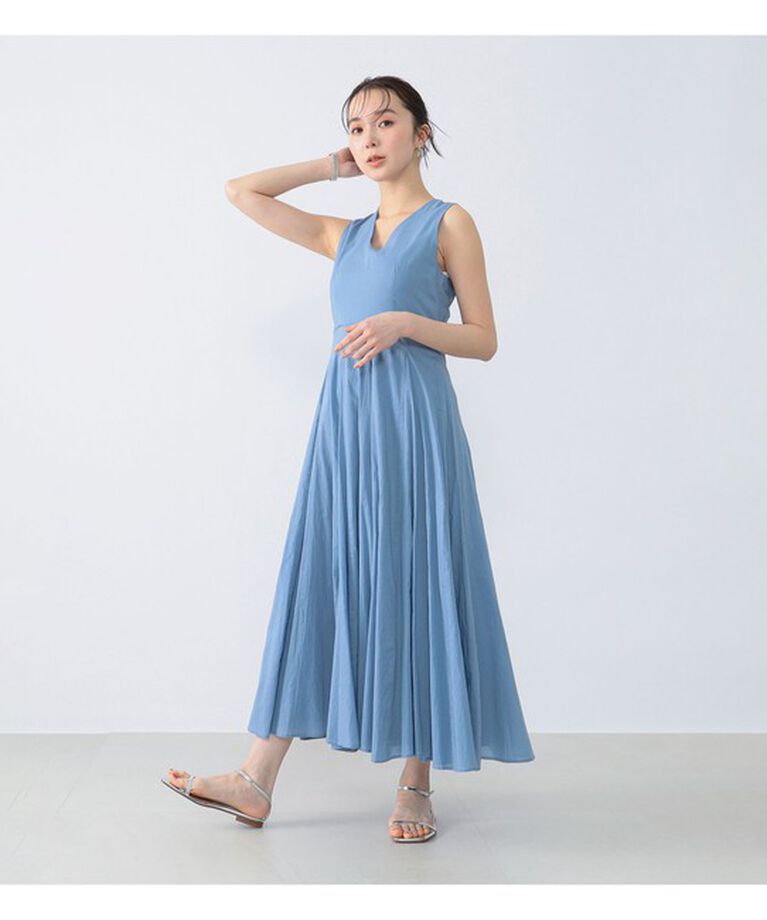 Demi-Luxe BEAMS 「【別注】MARIHA / 彗星 ソリッド ワンピース」|ワンピース|別注SAX_BLUE