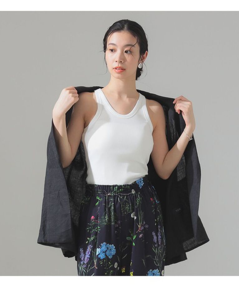 Demi-Luxe BEAMS 「丸胴 テレコ タンクトップ」|Tシャツ・カットソー|WHITE