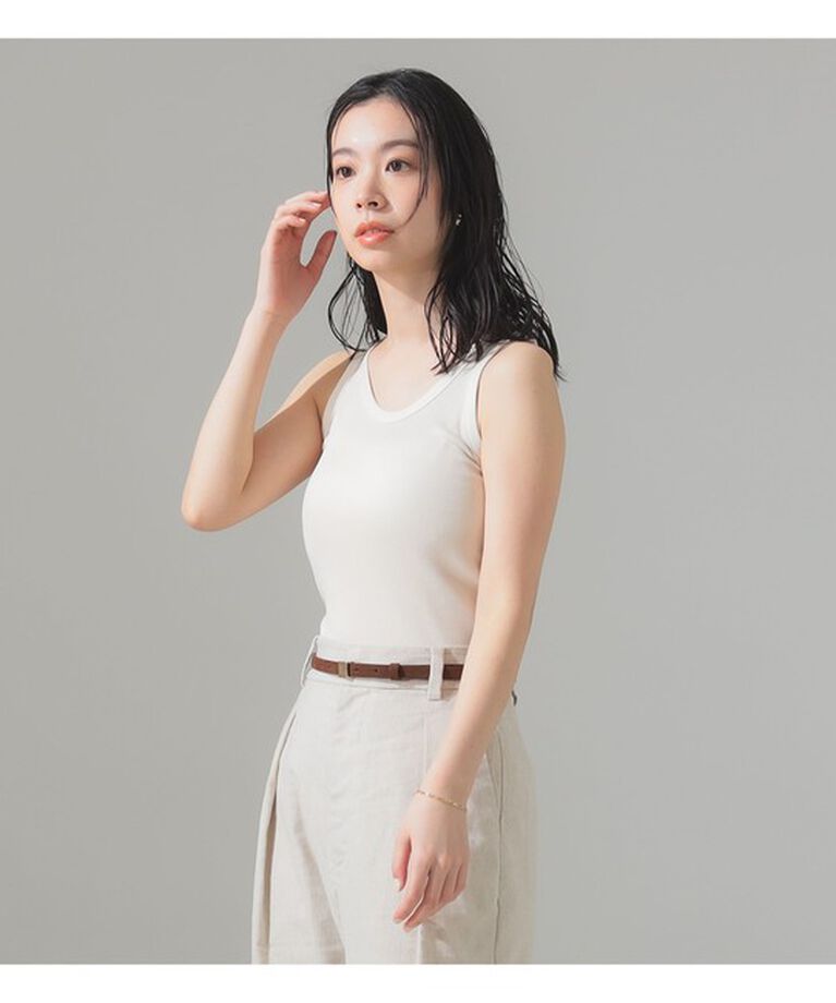 Demi-Luxe BEAMS 「丸胴 テレコ タンクトップ」|Tシャツ・カットソー|