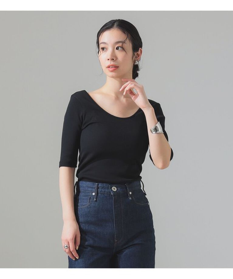 Demi-Luxe BEAMS 「丸胴 テレコ Tシャツ」|Tシャツ・カットソー|