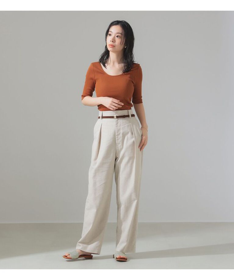 Demi-Luxe BEAMS 「丸胴 テレコ Tシャツ」|Tシャツ・カットソー|