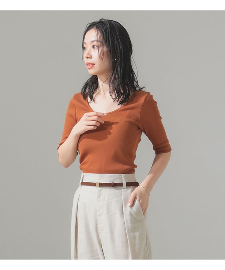 Demi-Luxe BEAMS 「丸胴 テレコ Tシャツ」|Tシャツ・カットソー|