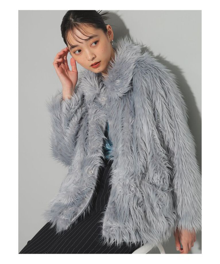 Ray BEAMS 「【別注】PENNEYS / ファー ジャケット」|ブルゾン・スタジャン|LIGHT.GREY