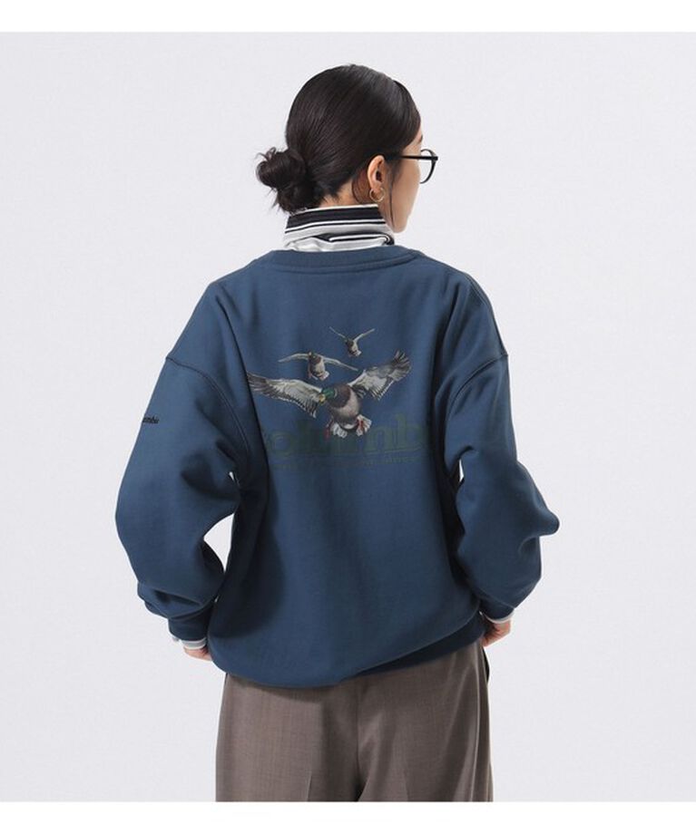 BEAMSBOY「【別注】Columbia / Graphic Sweat」|スウェット・ジャージ|NAVY