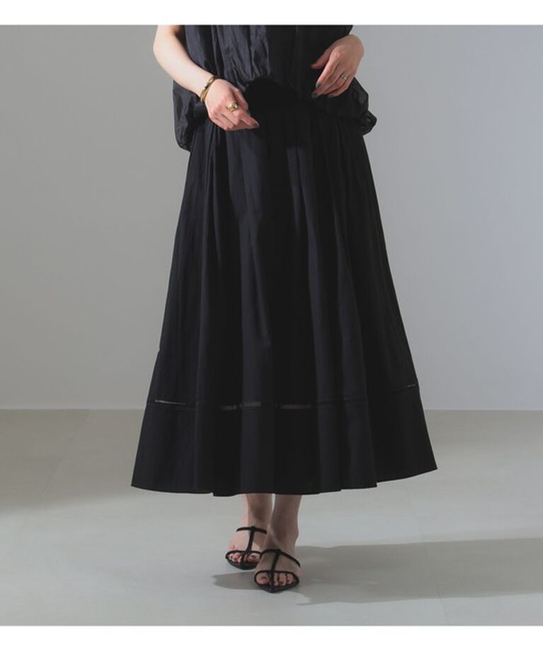 Demi-Luxe BEAMS 「ne Quittez pas / ドビー シャーリング スカート」|スカート|BLACK