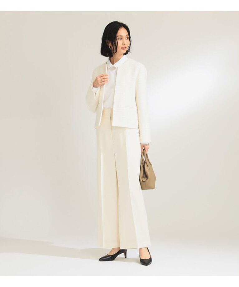 Demi-Luxe BEAMS 「ツイード クルーネック ジャケット＊」|ダッフルコート|