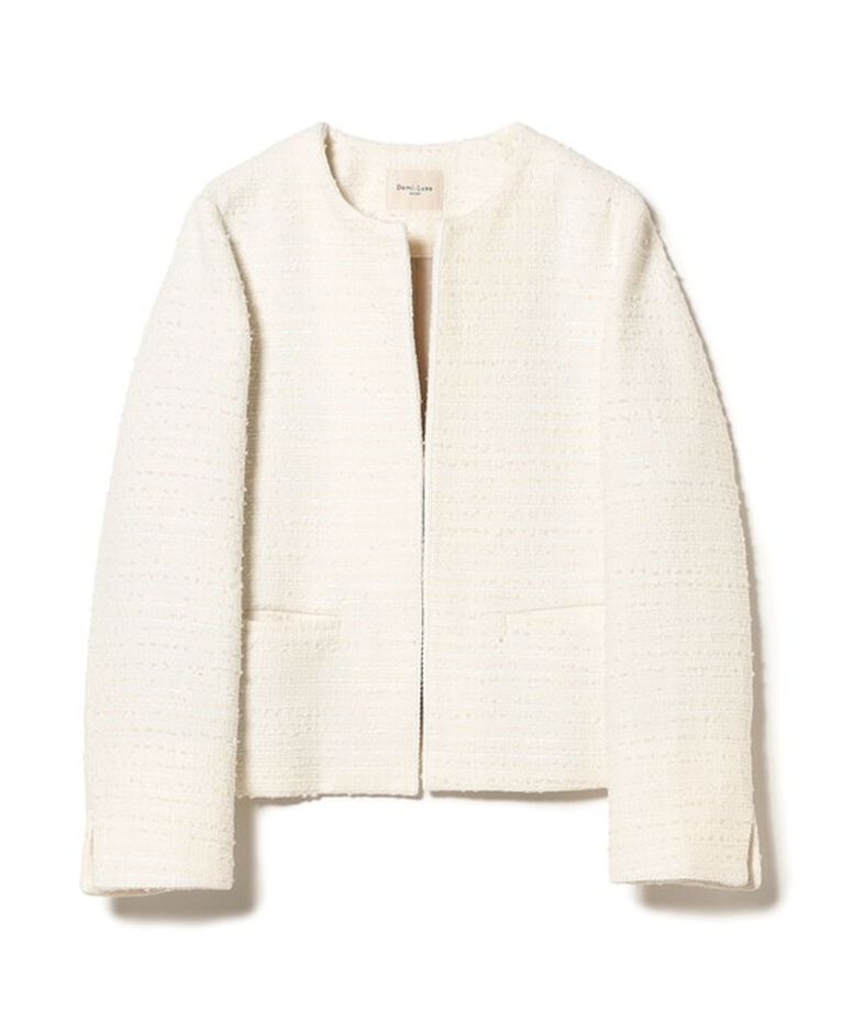Demi-Luxe BEAMS 「ツイード クルーネック ジャケット＊」|ダッフルコート|