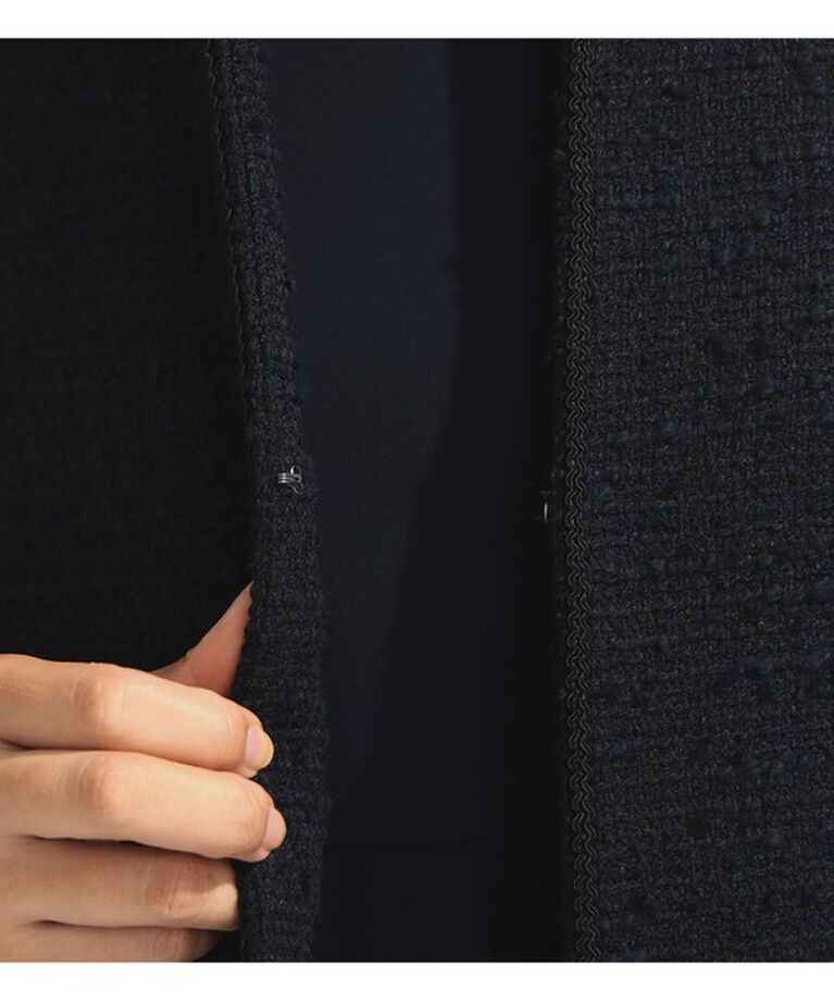 Demi-Luxe BEAMS 「ツイード クルーネック ジャケット＊」|ダッフルコート|