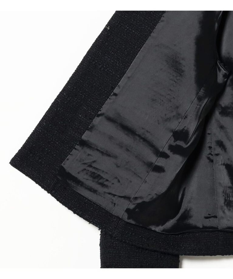 Demi-Luxe BEAMS 「ツイード クルーネック ジャケット＊」|ダッフルコート|