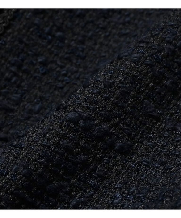 Demi-Luxe BEAMS 「ツイード クルーネック ジャケット＊」|ダッフルコート|