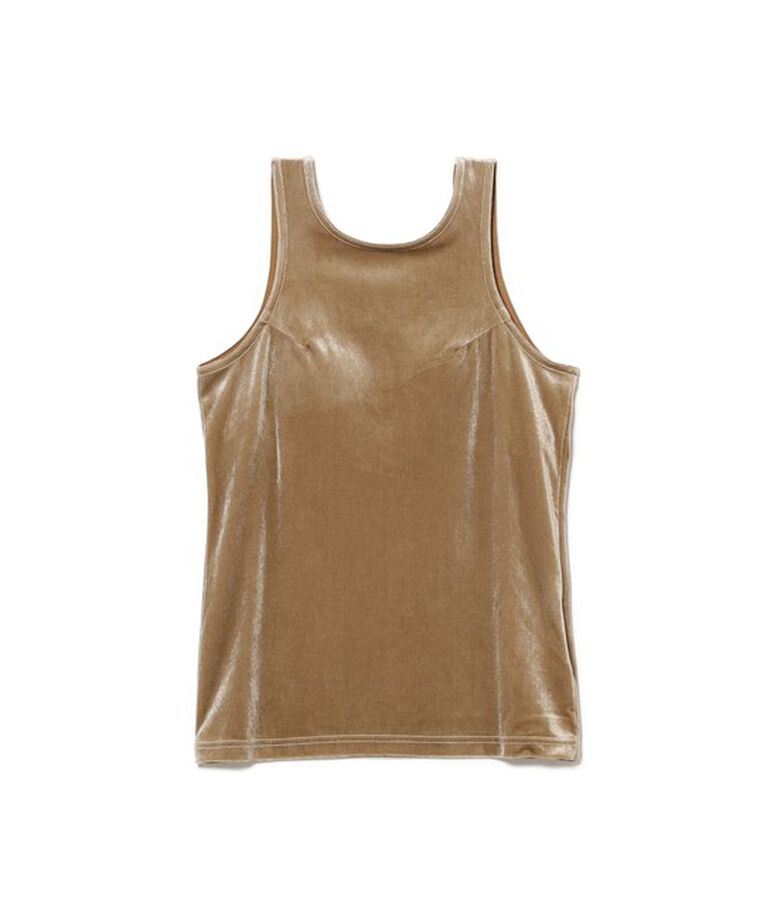 Ray BEAMS 「RBS / ベロア カップ付きタンクトップ」|タンクトップ|BEIGE