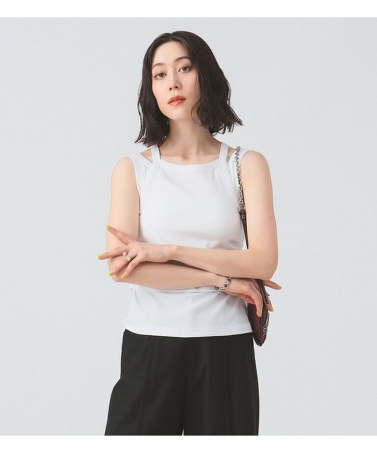 Ray BEAMS 「Wストラップ テレコ タンクトップ」|Tシャツ・カットソー|