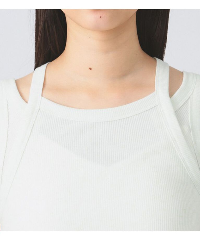 Ray BEAMS 「Wストラップ テレコ タンクトップ」|Tシャツ・カットソー|