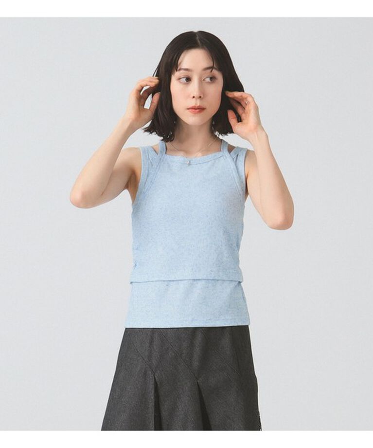 Ray BEAMS 「Wストラップ テレコ タンクトップ」|Tシャツ・カットソー|