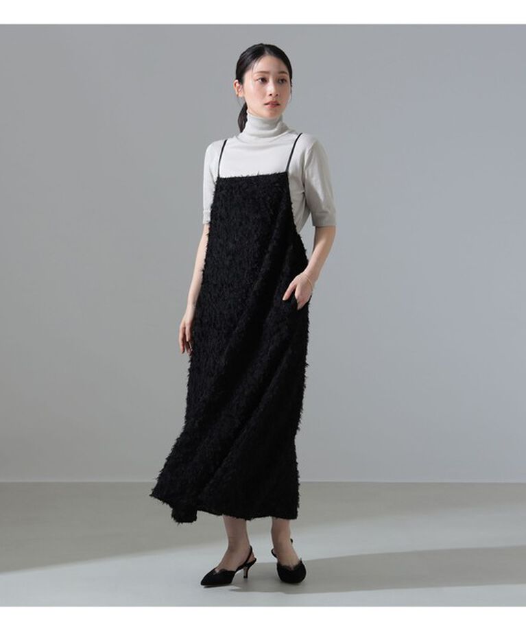 Demi-Luxe BEAMS 「シャギー ジャカード キャミソールワンピース」|ワンピース|