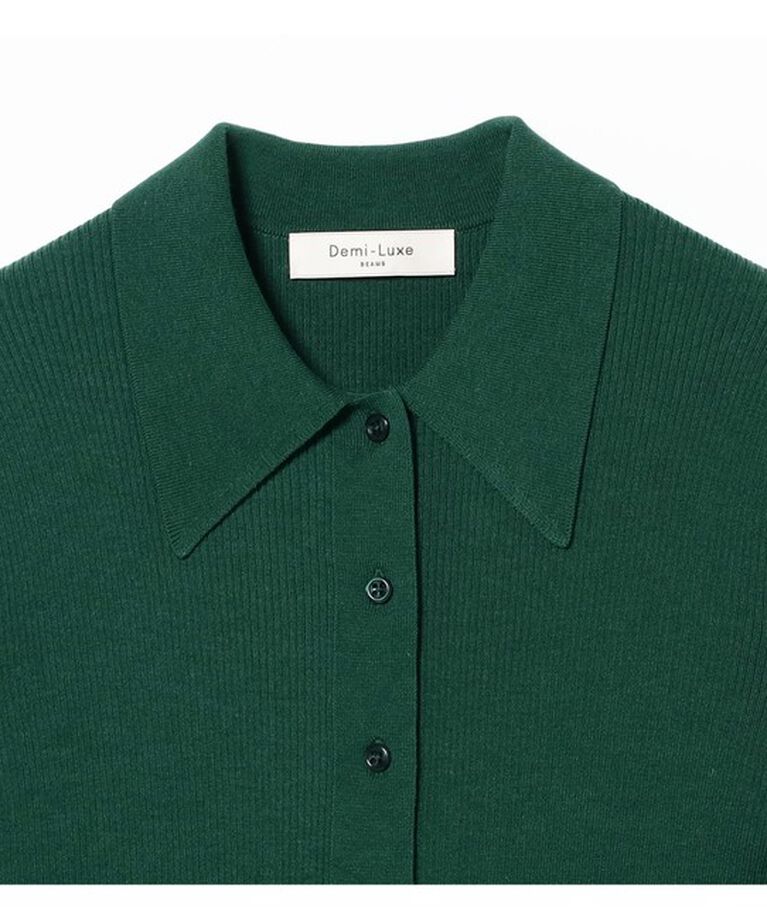 Demi-Luxe BEAMS 「ハーフスリーブ ポロニット」|ニット・セーター|