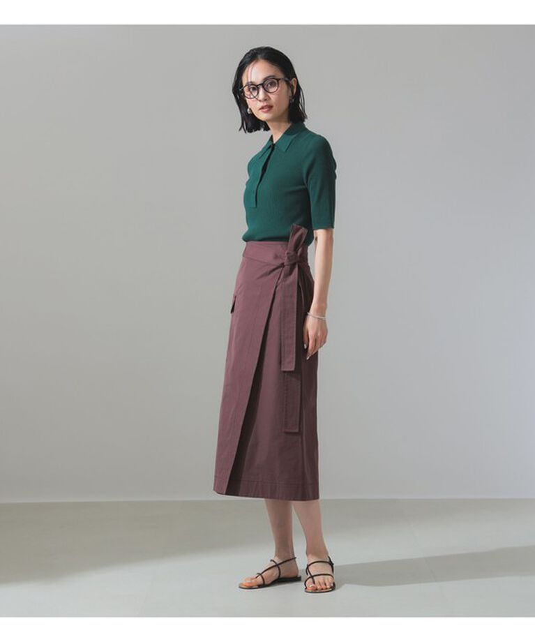 Demi-Luxe BEAMS 「ハーフスリーブ ポロニット」|ニット・セーター|